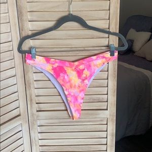 Thong Tye Dye Swim Suit Bottoms